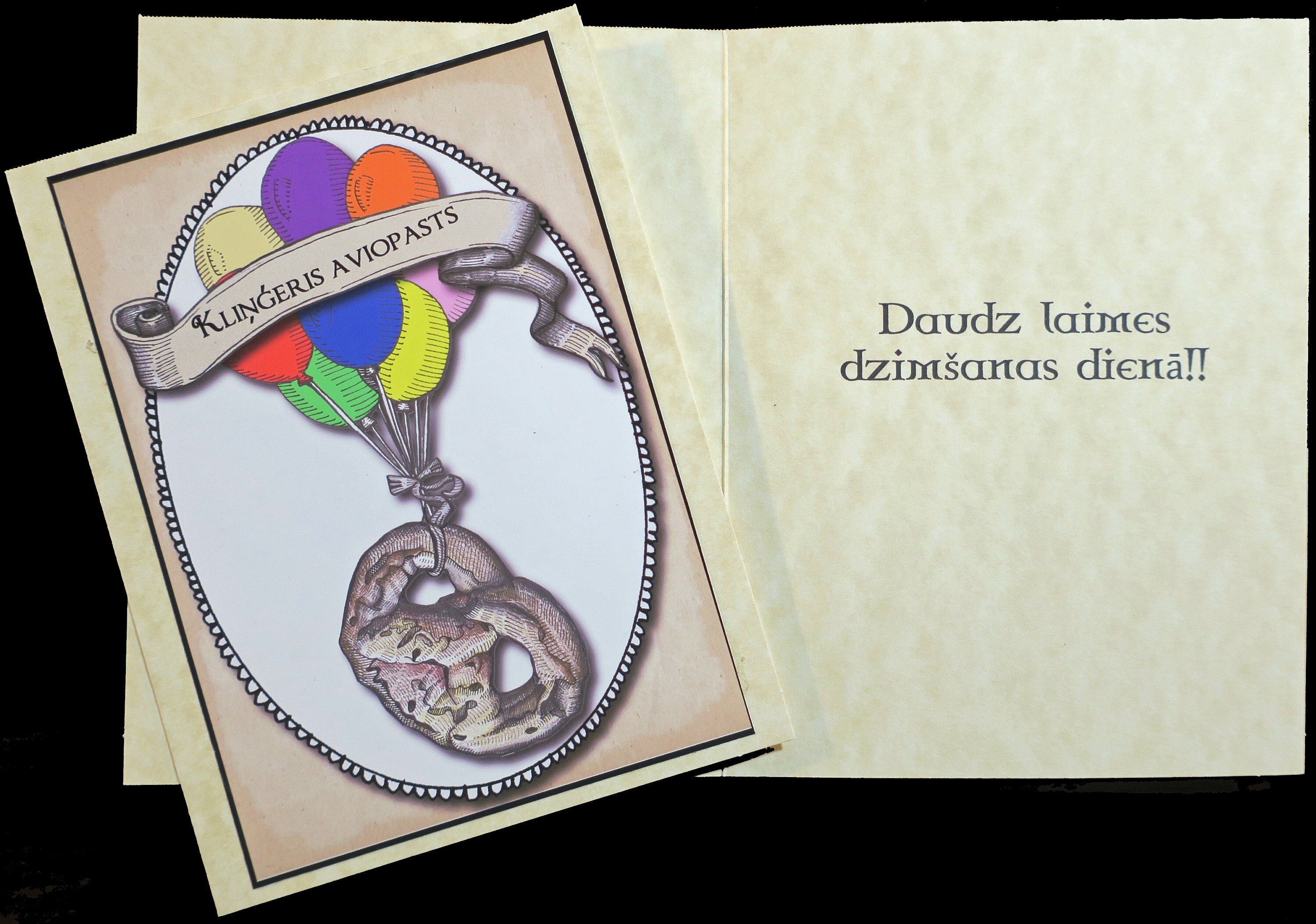 Latvian Birthday Kliņģeris Card | Etsy
