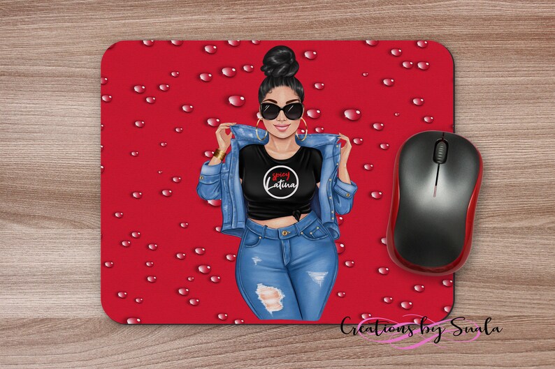 Download Christmas Customized Spanish Hispanic Woman Birthday Quincea U00f1era Red Gift Mousepad Latina Spicy Latina Svg Png Sublimation Computers Peripherals Electronics Accessories