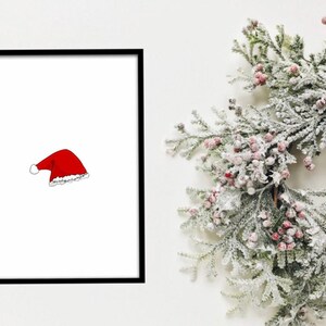 Santa hat digital download