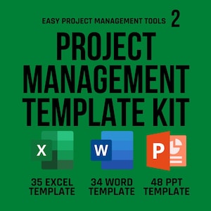 Project Management, Project Management Template, Gantt Chart, SWOT Analysis, Risk Assessment, To-Do List, Resource Planning, Kanban, CRM