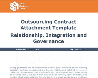 Outsourcing Contract Attachment Template Relationship, Integration and Governance