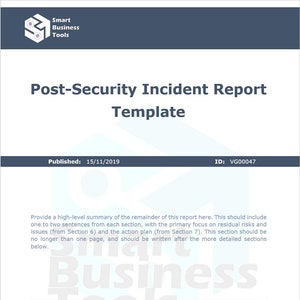 Plantilla de informe posterior al incidente de seguridad