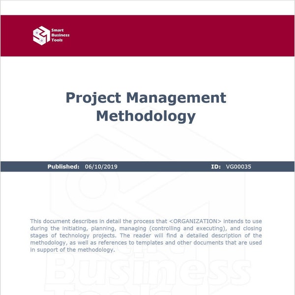 Project Management Methodology Template - Etsy