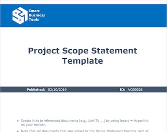 Project Scope Statement Template