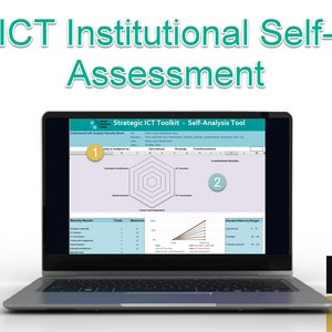 ICT Institutional Self-Assessment: Advanced Gantt Chart Template