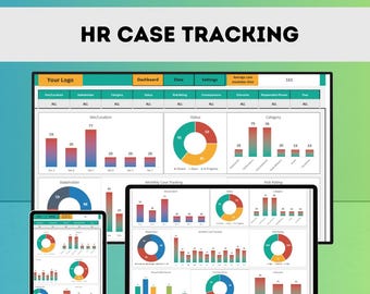 HR Case Tracking Excel Template | Employee Incident Log | HR Complaint Tracker | Workplace Issue Management