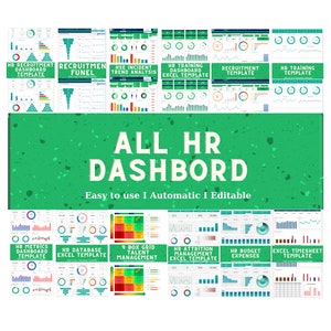 All Human Resources Dashboard Excel Template, HR Dashboard Package, Human Resource Template, Human Resource  Dashboard Template Management