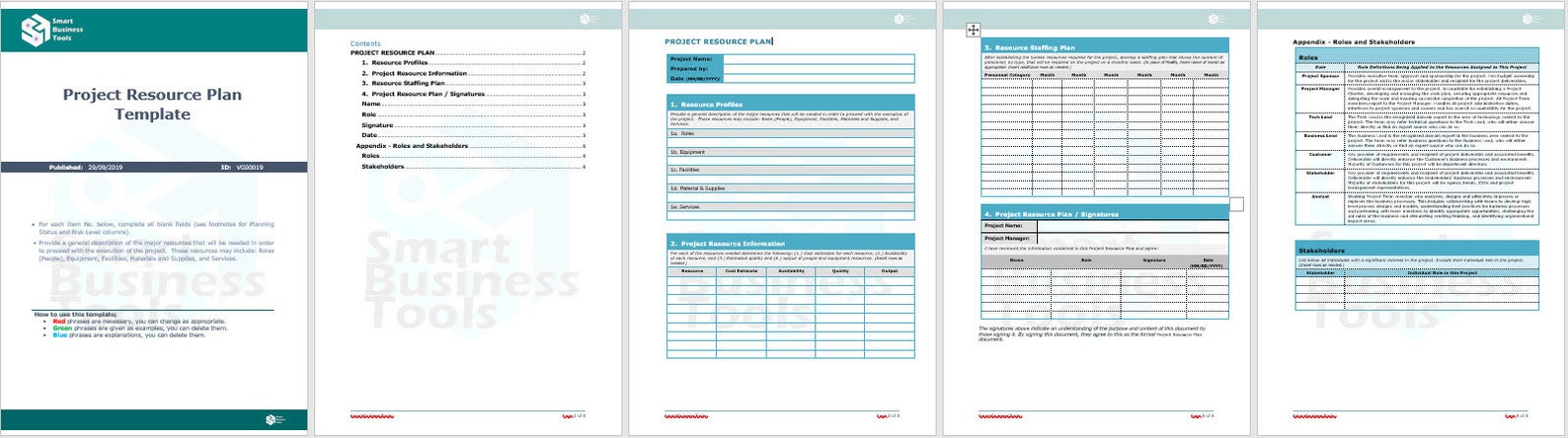 Project Resource Plan Template - Etsy