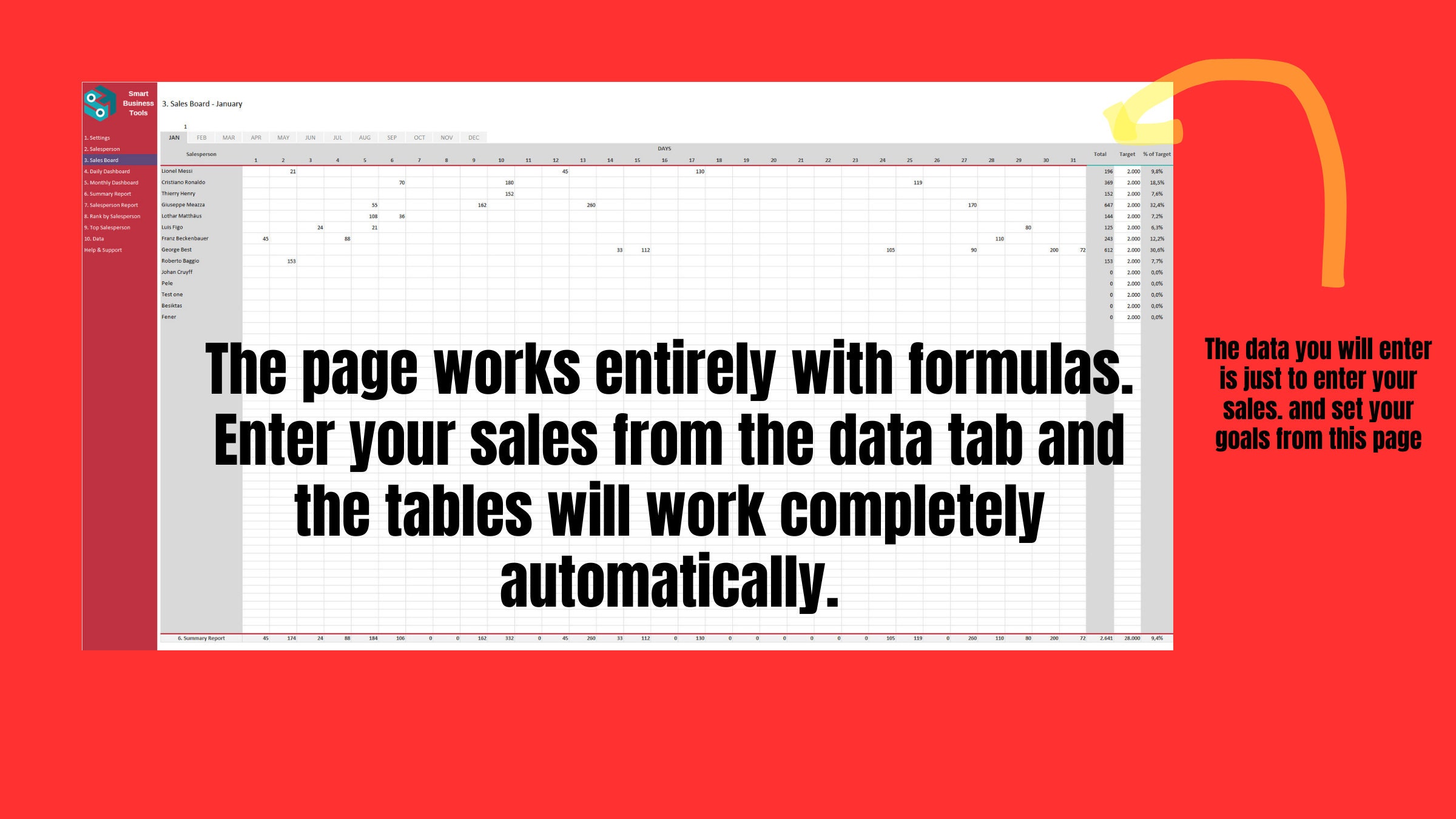 Daily sales tracking template i sales tracking chart by years months