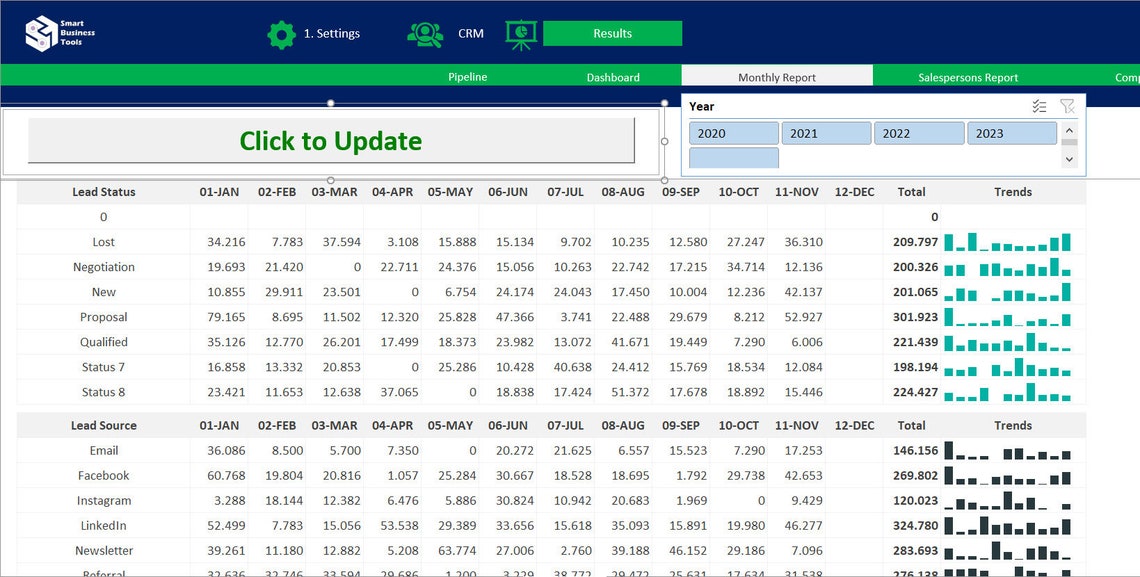 CRM Excel Template: Customer Relationship Management Database - Etsy