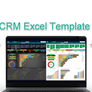 CRM Excel Template | Customer Relationship Management Database | Track Customers, CRM Management Template, Excel CRM Template