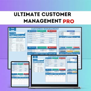 Ultimate Customer Manager | Dynamic Excel Dashboard for Communication and Sales