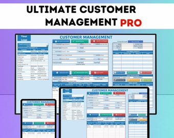 Ultimate Customer Manager | Dynamic Excel Dashboard for Communication and Sales | CRM