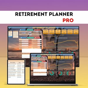 Ultimate Excel Retirement Planner with Macros | Financial & Age Goals Tracker