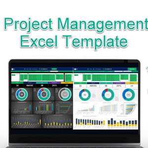 Project Management Excel Template, Gantt Chart, Project Manegement Template, Project Management Gannt Chart