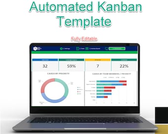 Excel Kanban Board Template: Automated Task Tracker