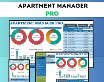 Apartment Management Spreadsheet for Rent & Maintenance Tracking