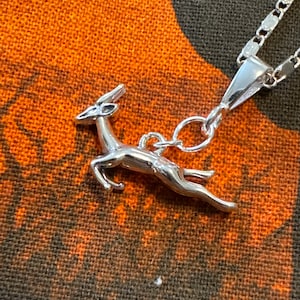 Sterling Silver Springbok pendant