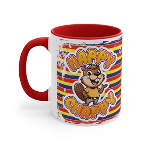 Happy Chappie Accent Coffee Mug, 11oz