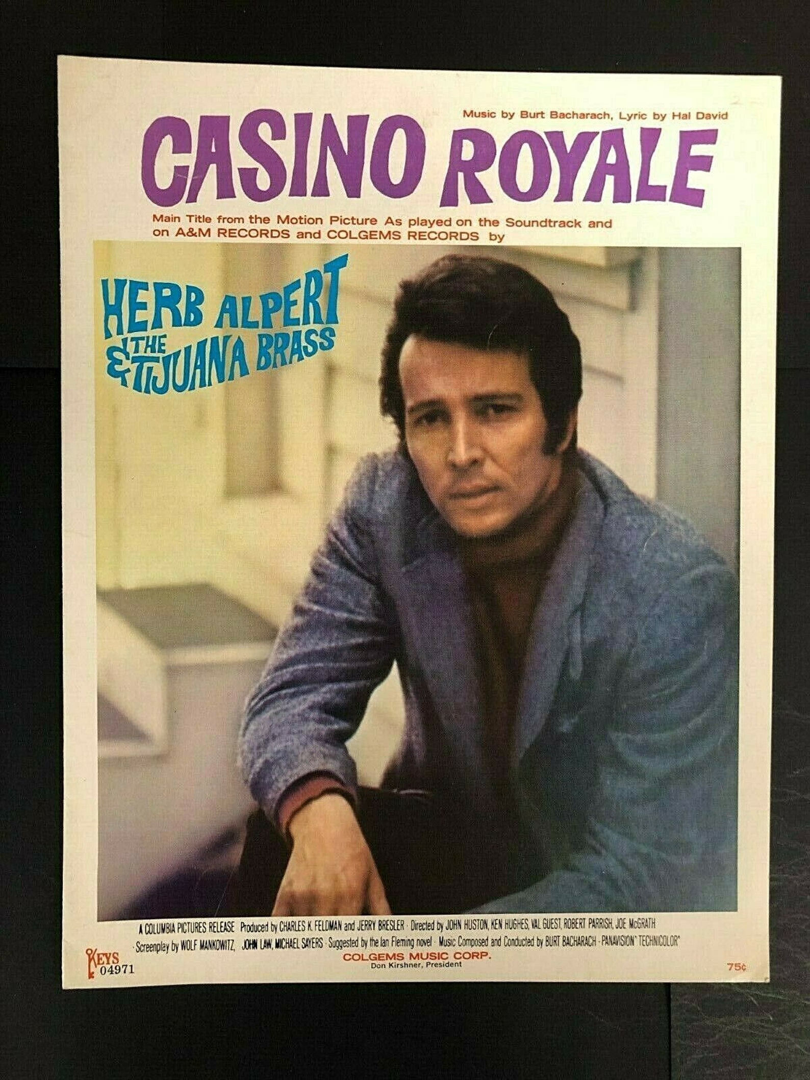 Near mint rare cover herb alpertsheet musiccasino royale Etsy