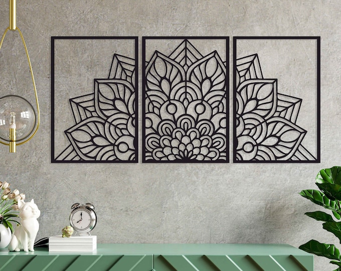 Mandala Metal Wall Art Metal Wall Sculpture Metal Wall Etsy