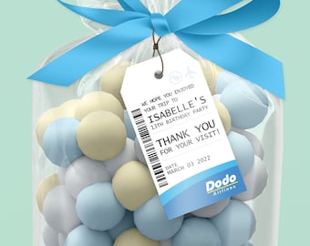 Dodo Airlines Favor Tag | Instant & Customizable Digital Template | ACNH