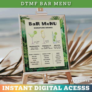 DTMF Porto Rico Debi Celebrar Boricua Birthday Party Perreo Bar Sign | Modèle numérique instantané et personnalisable | PRBB