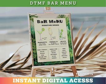 Puerto Rico Birthday Bar Sign | Customizable Digital Template