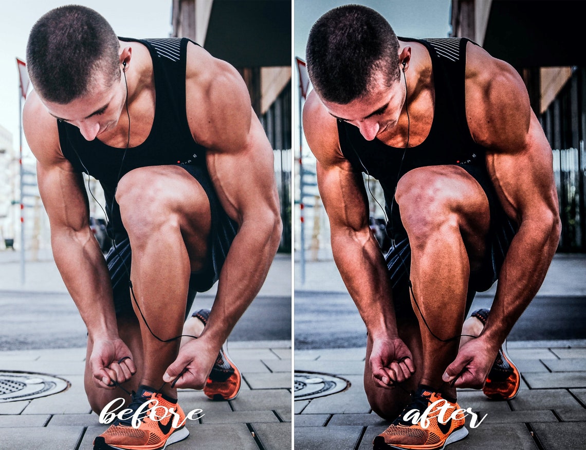 10 Gym Mobile Lightroom Presets Fitness Filters Instagram Etsy