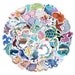 50 PCS Marine Life Sea Ocean Animals Sticker Label For Luggage Laptop Promotion Gift Children Stickers [BP4009SB] 