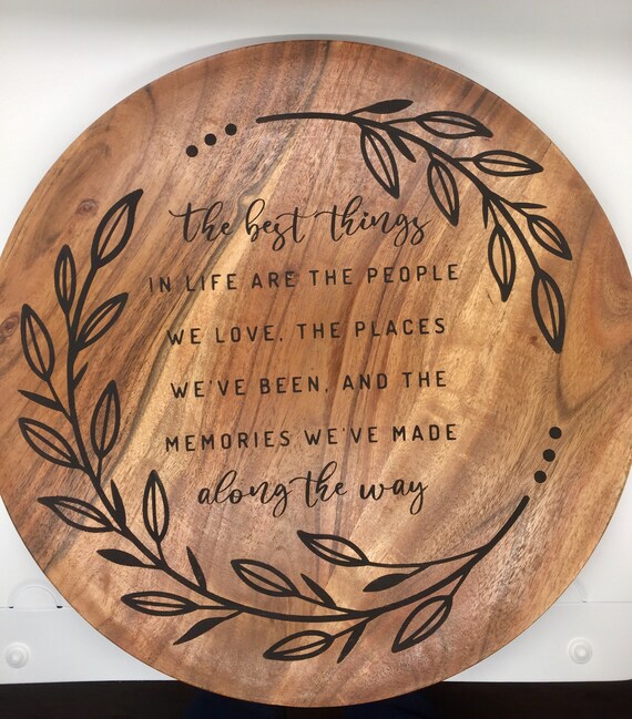 Wood Decor Wall Hanging Custom Housewarming Gift | Etsy