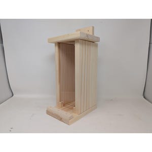 Handmade Wooden Squirrel Feeder with Acrylic Front - USA Made