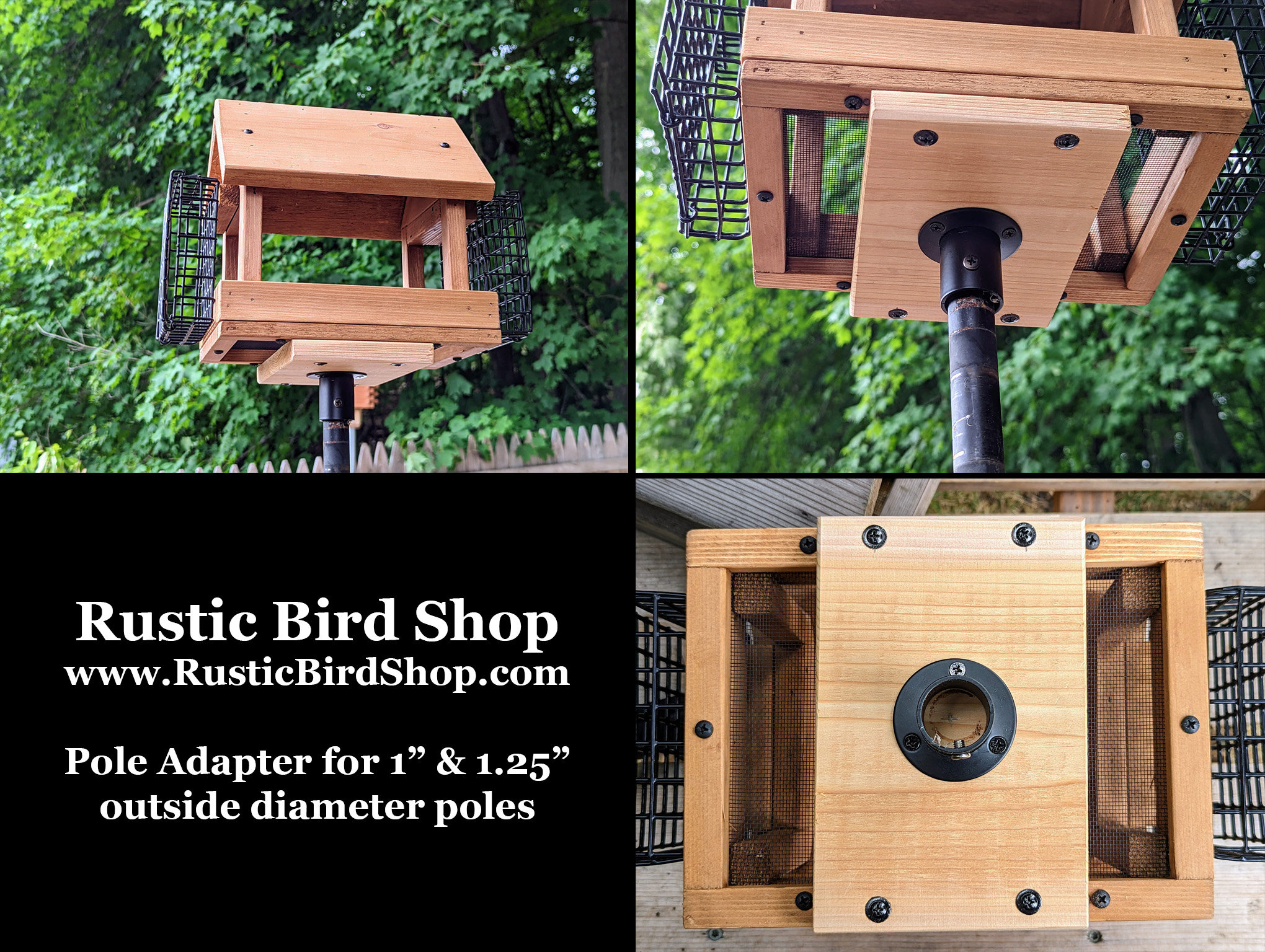 Pole Adapter Assembly Large Only the Pole Adapter Assembly With Screws Included Etsy