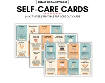64 Self-Care Activity Cards