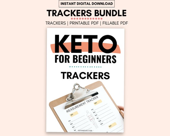 Keto Diet Tracker Bundle for Beginners (Printable PDF)
