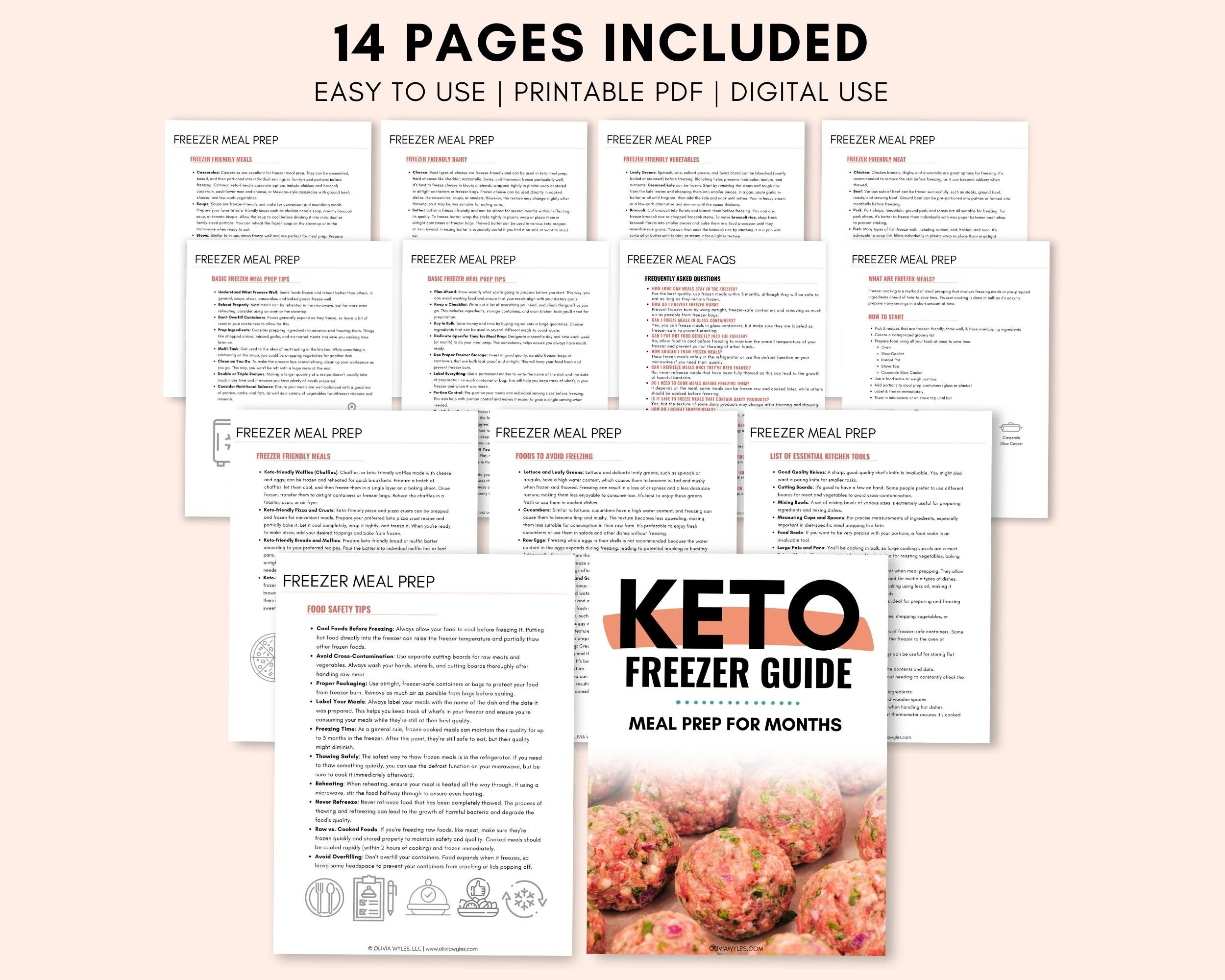 Easy Keto Freezer Meal Prep Guide,freezer Meal Recipe,freezer-friendly