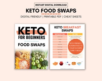Sostituzioni alimentari chetogeniche per principianti: guida visiva (download digitale)