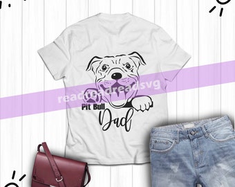 Download Pit Bull Dad Svg Etsy