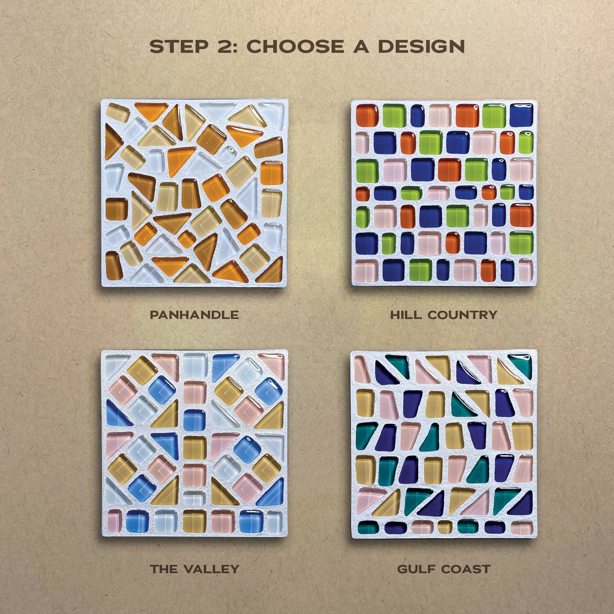 CUSTOM Mosaic Coasters // Home Decor // Handmade // Drinkware Etsy