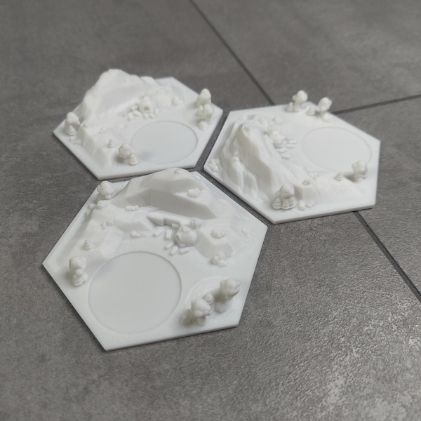 3D resource fields for Settlers of Catan - DIY - Paint yourself