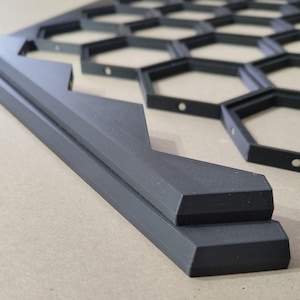 Moldura para peças hexagonais magnéticas – adequada para jogo base + expansão | Acessórios para organização do campo de jogo (sem hexágonos)