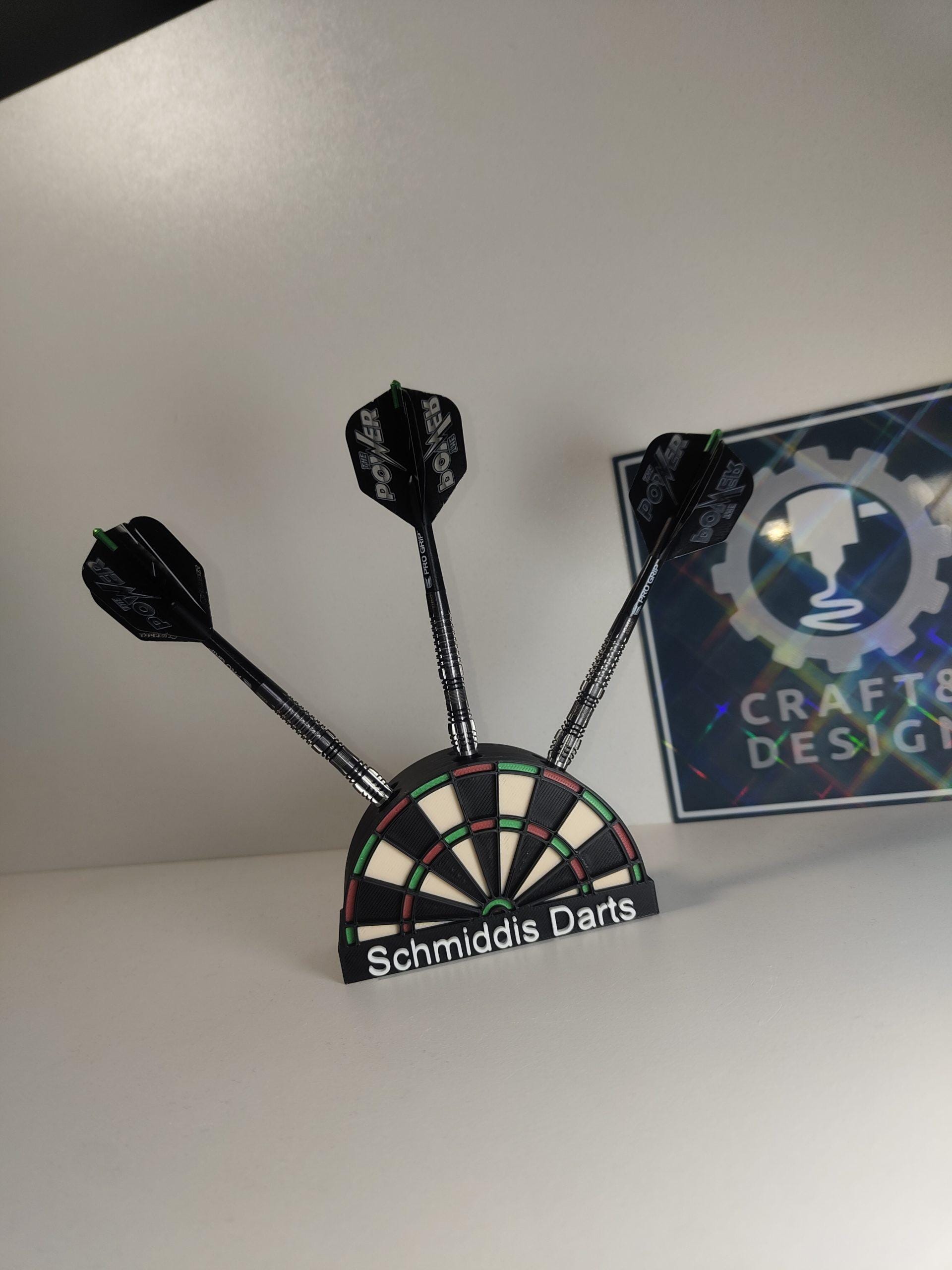 Dartboard-style dartboard holder – 3D printed & customizable | Stylish storage for your darts
