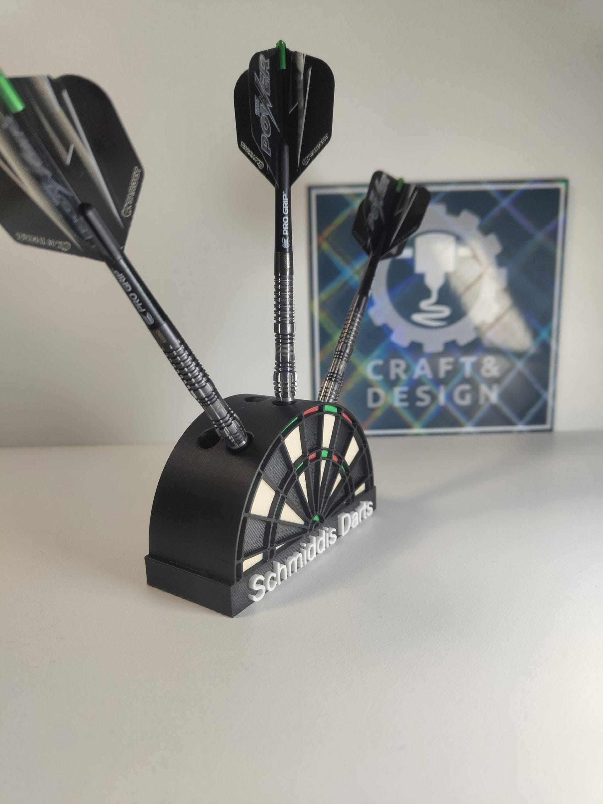 Dartboard-style dartboard holder – 3D printed & customizable | Stylish storage for your darts