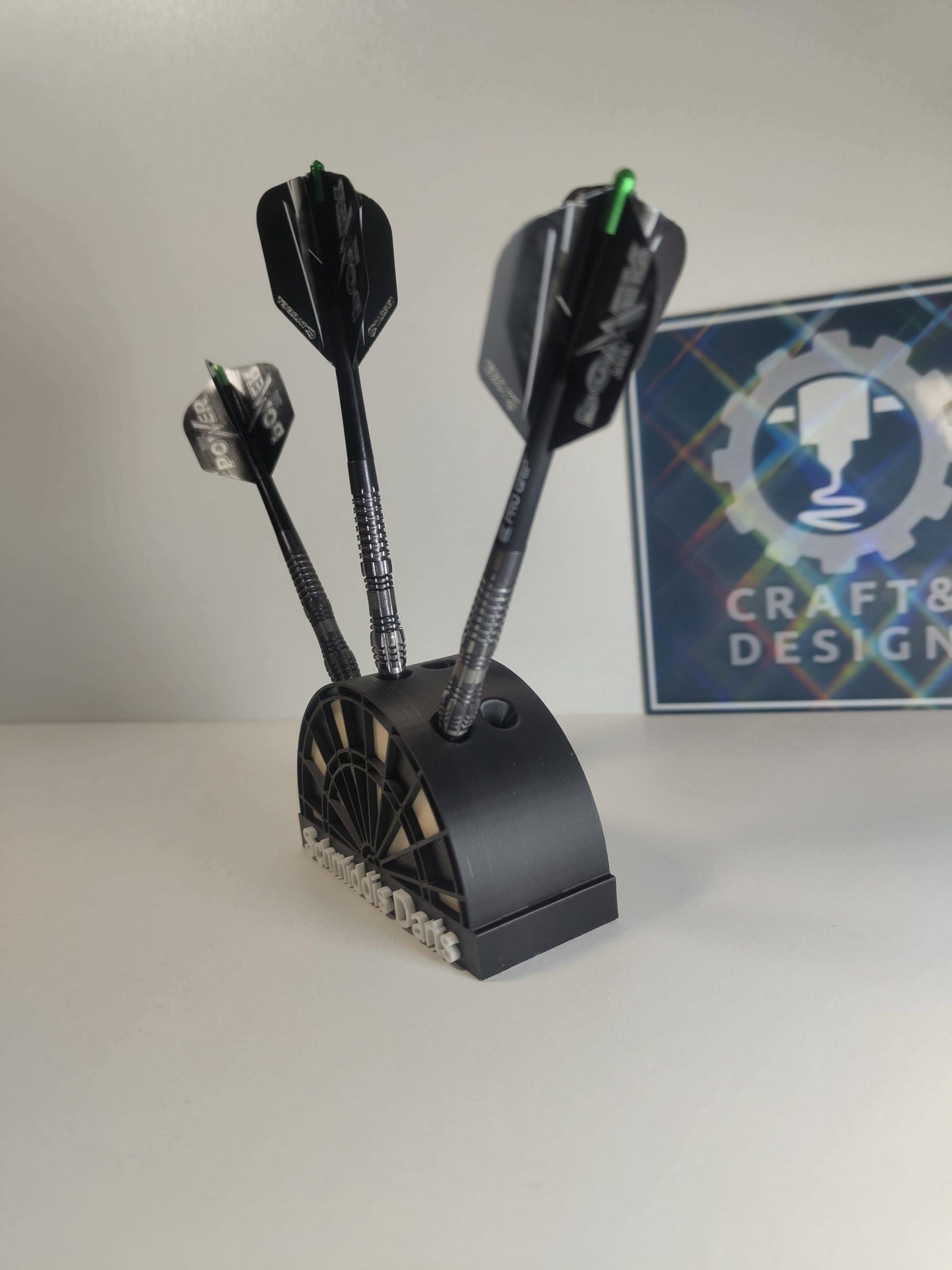 Dartboard-style dartboard holder – 3D printed & customizable | Stylish storage for your darts