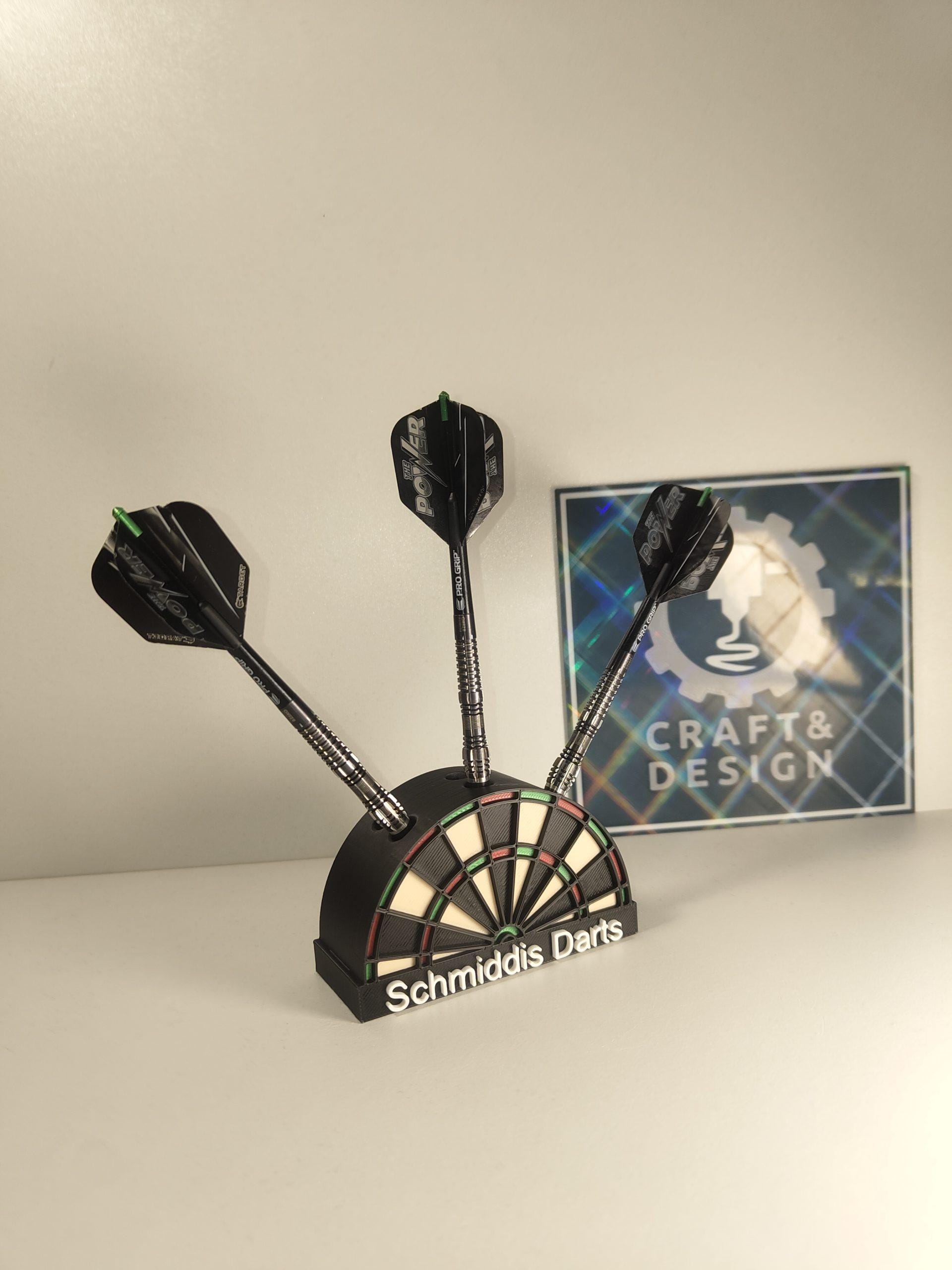 Dartboard-style dartboard holder – 3D printed & customizable | Stylish storage for your darts
