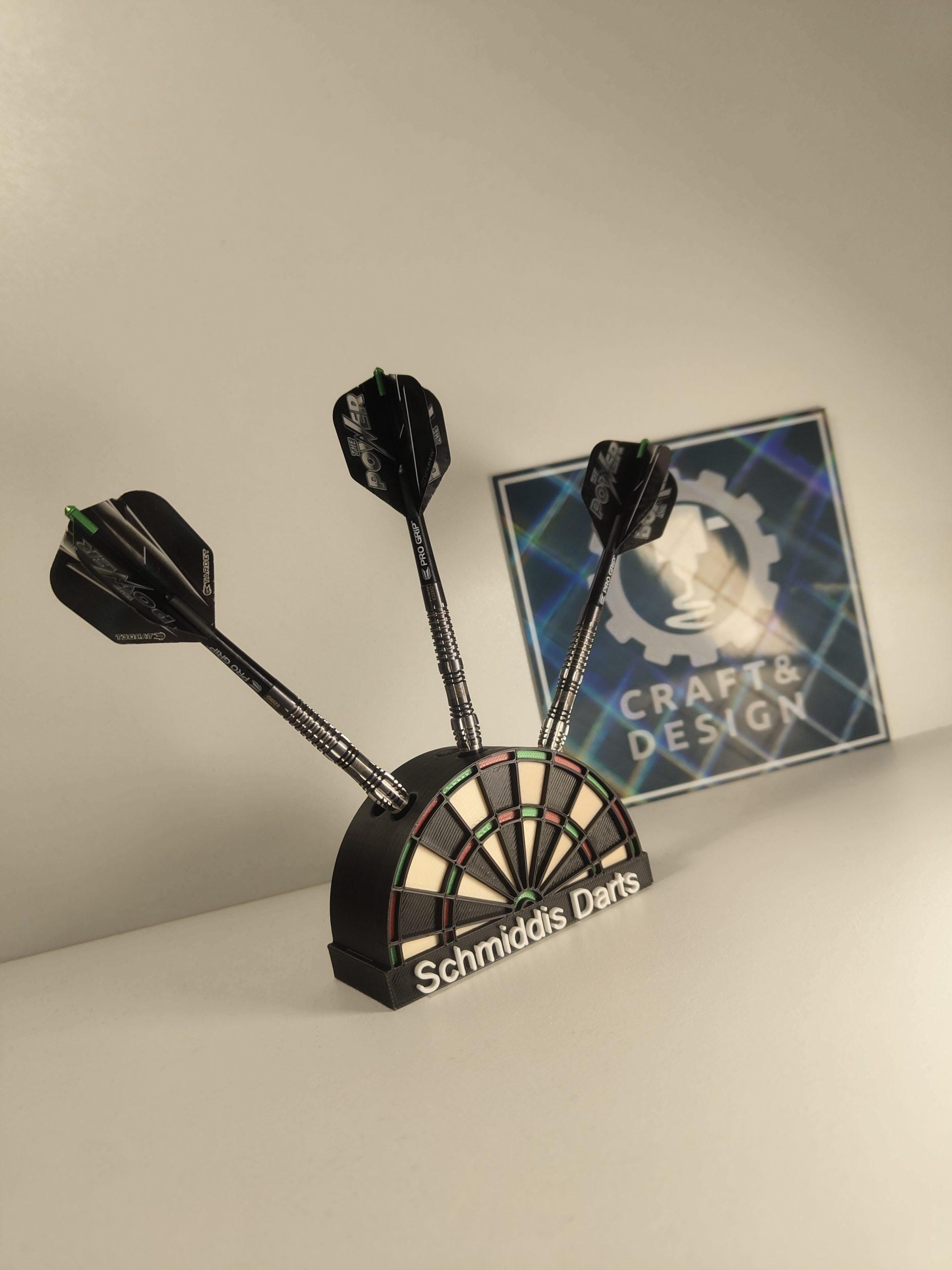 Dartboard-style dartboard holder – 3D printed & customizable | Stylish storage for your darts