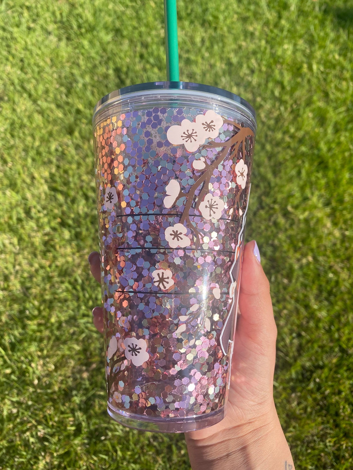 Demon Slayer Starbucks Glitter Cup Demon Slayer Starbucks Etsy