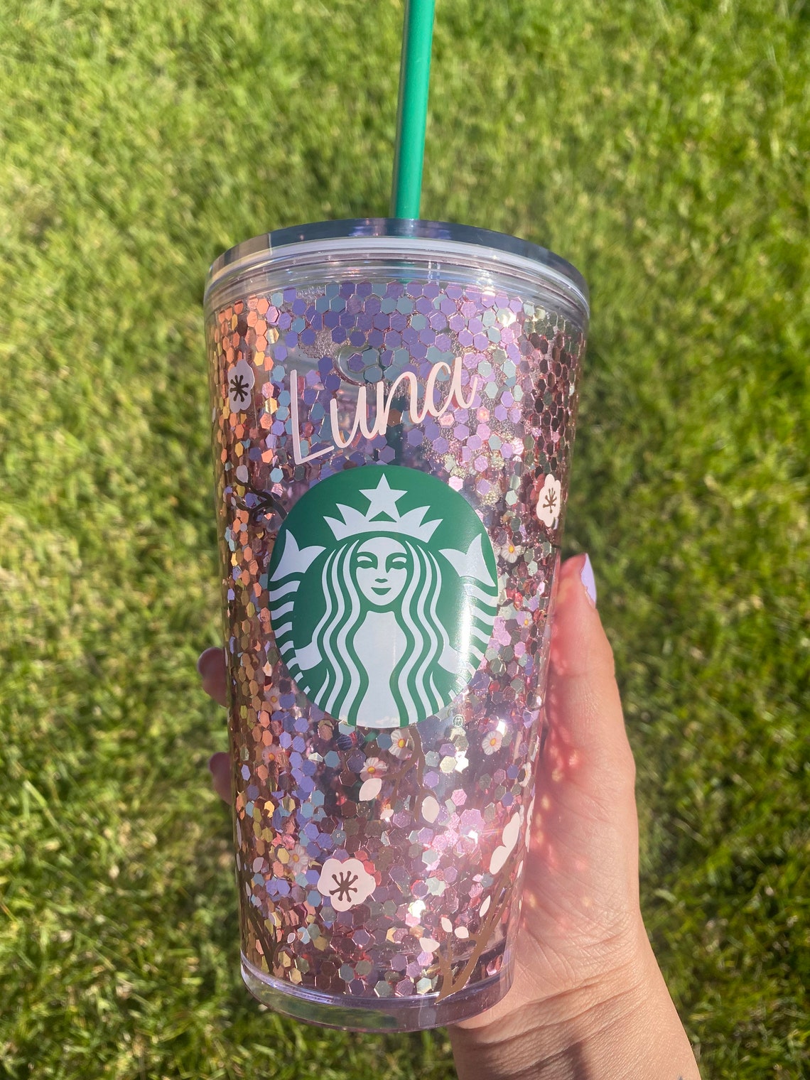 Demon Slayer Starbucks Glitter Cup Demon Slayer Starbucks Etsy