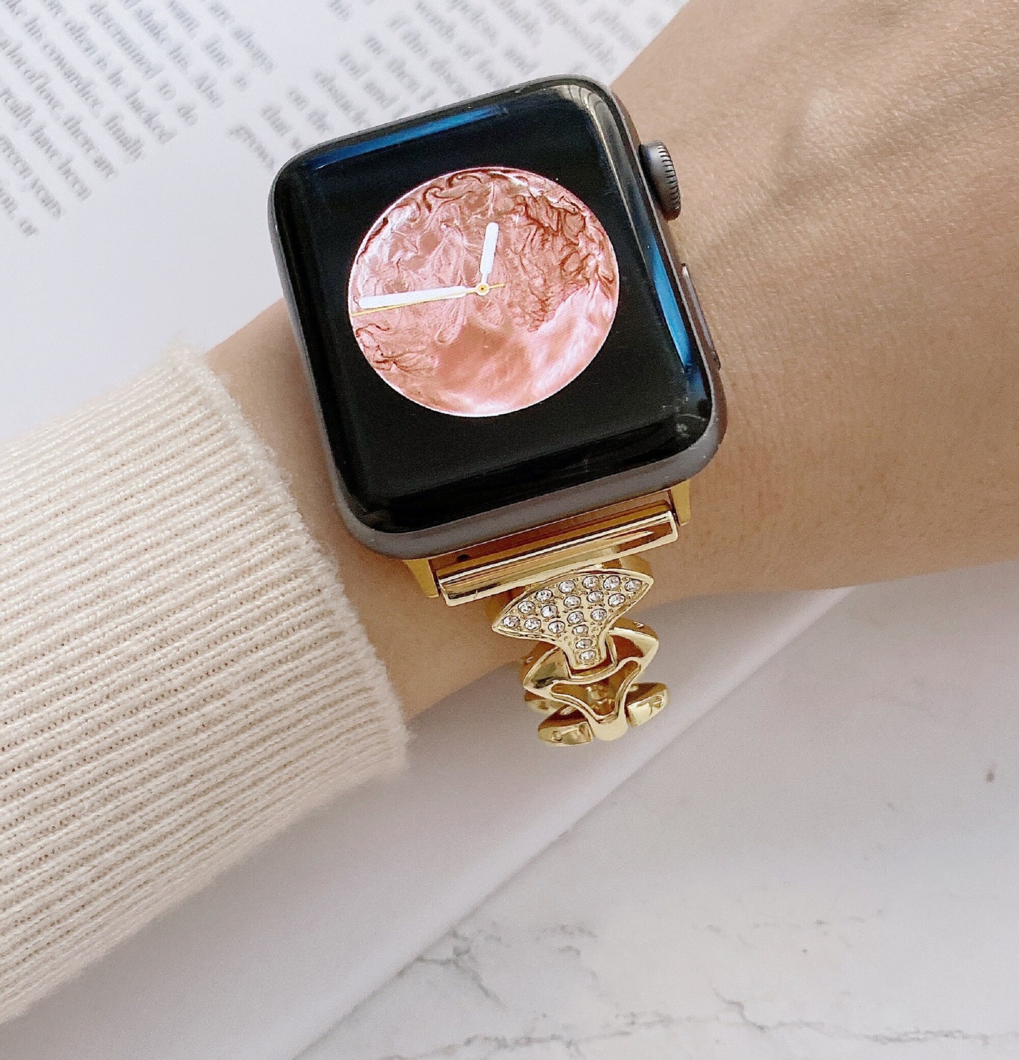 Diamond Apple Watch Band Apple Watch Band 44mm Women 38mm Etsy