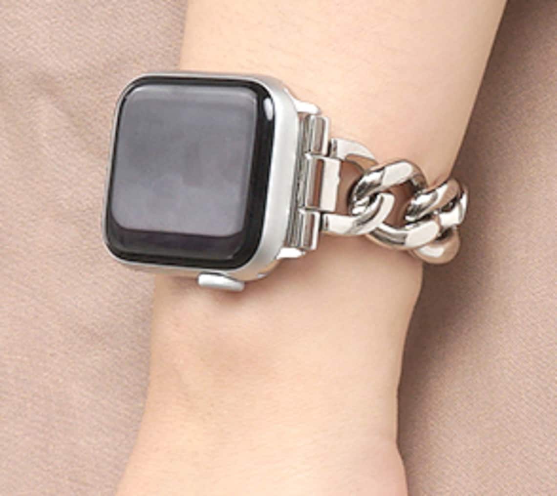 Silver Apple Watch Band Apple Watch Band Chain 38mm 40mm Etsy